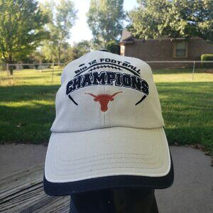 Vtg 2009 Texas Longhorns Big 12 Football Champions‎ Championship Ball Cap Hat